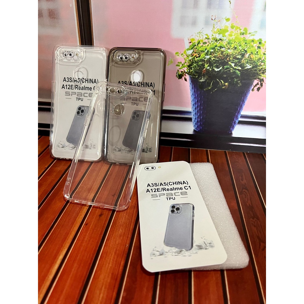 OPPO A5S SOFTCASE SILICON TPU SPACE TRANSPRAN CLEAR SMOKE