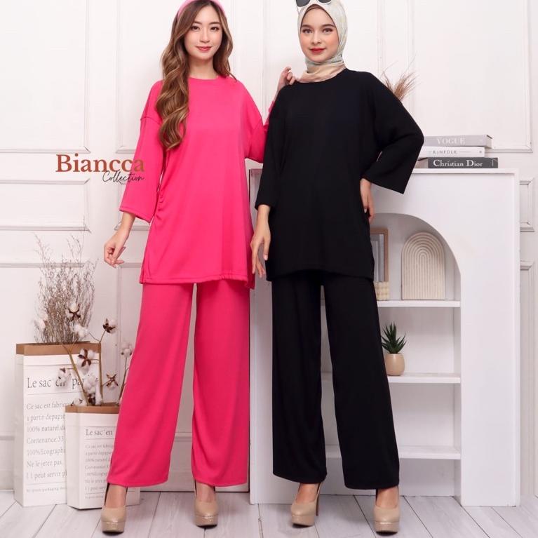 [ART. 616178] VALEN ONE SET KNIT - SET KNIT ONE SET OVERISIZE LENGAN KAOS MUSLIM