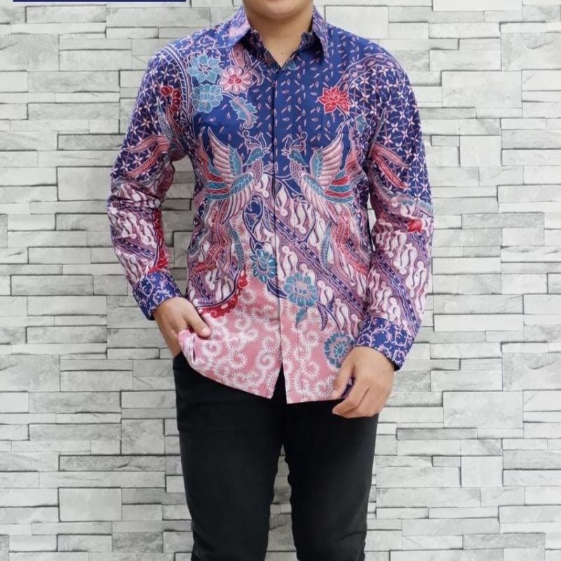 Kemeja Batik pria eklusif solo full Furing