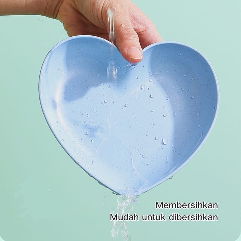 Piring Makan Saji | Berbentuk Hati / Love Plate Piring Saji