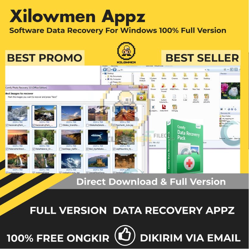 [Full Version] Comfy Data Recovery Pack Pro Lifetime Data Recovery WIN OS