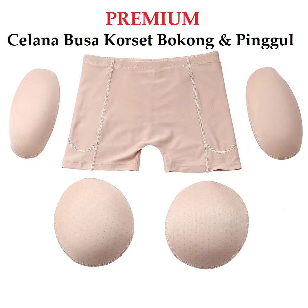 &quot;MULTIFUNGSI&quot; Celana Busa BOKONG &amp; PINGGUL Segiempat / CD Short Pants Busa Pantat Palsu DM-CB07