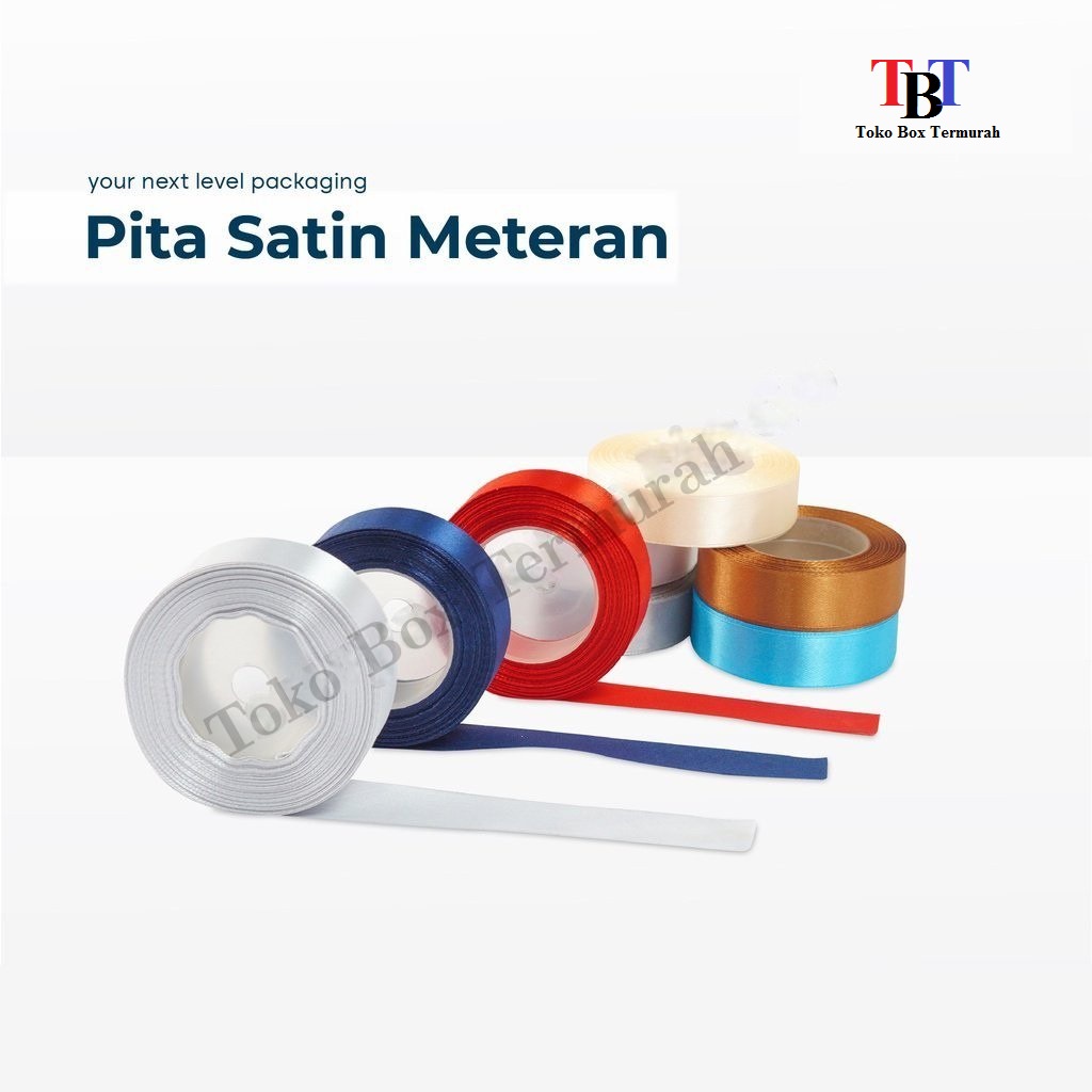 

Pita Satin ( 0,75" / 2 cm ) Meteran pita/pitakado/pitasatin/hampers