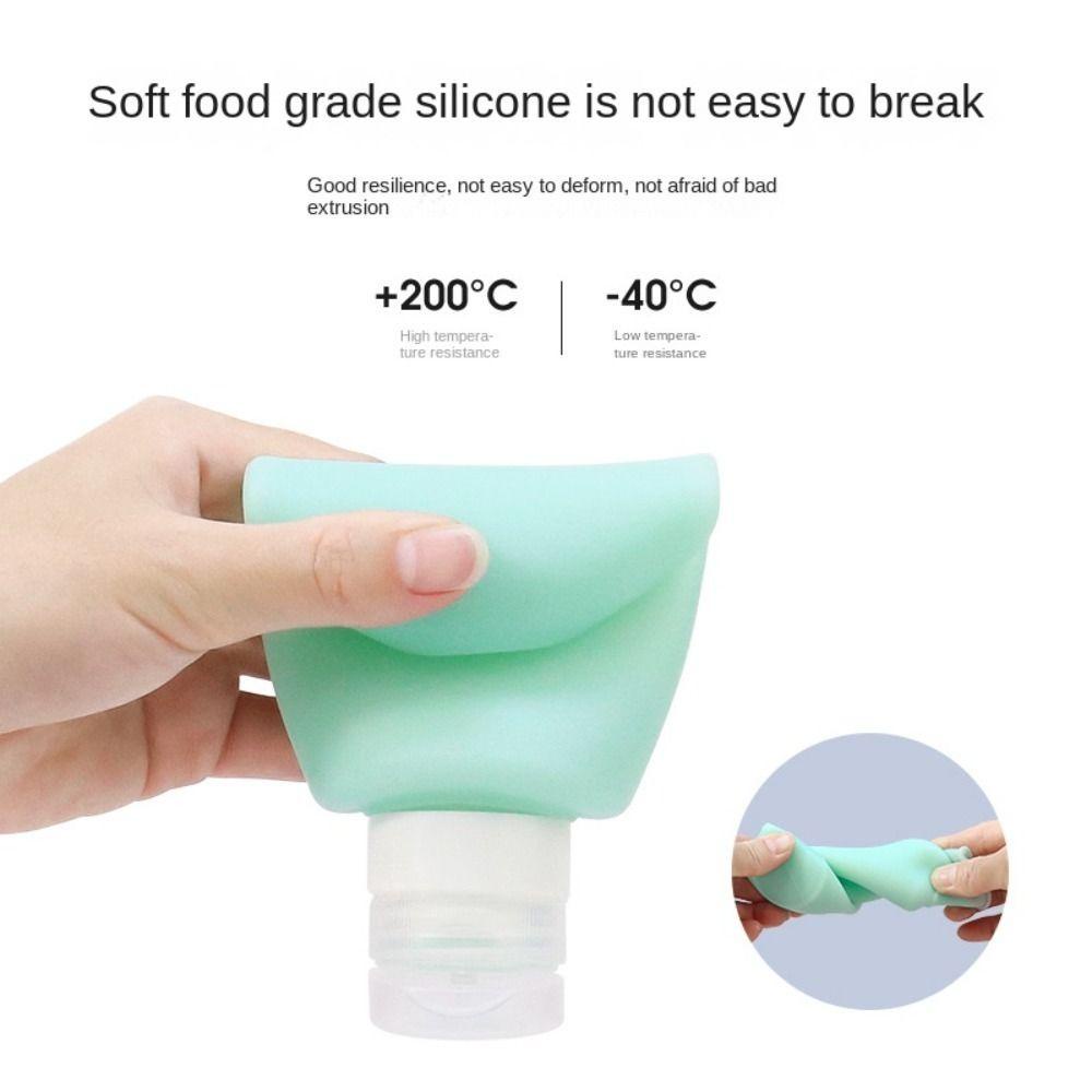 Suyo 200ml Botol Silikon Shower Gel Cuci Tangan Isi Ulang Wadah Pencet Kapasitas Besar