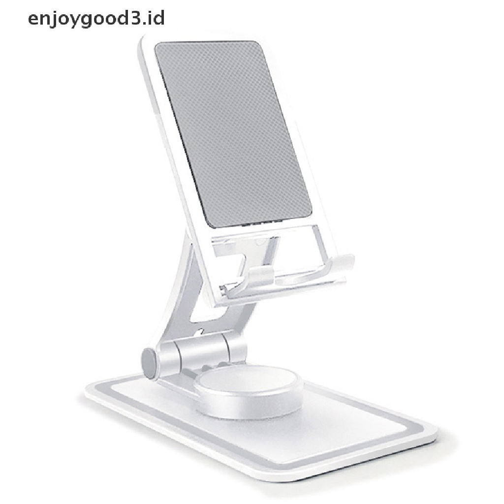 【 Rready Stock 】 Universal Mobile Phone Stand Desktop Tablet Holder Foldable 360 Degree Rotag For IPhone IPad Xiaomi （ ID ）