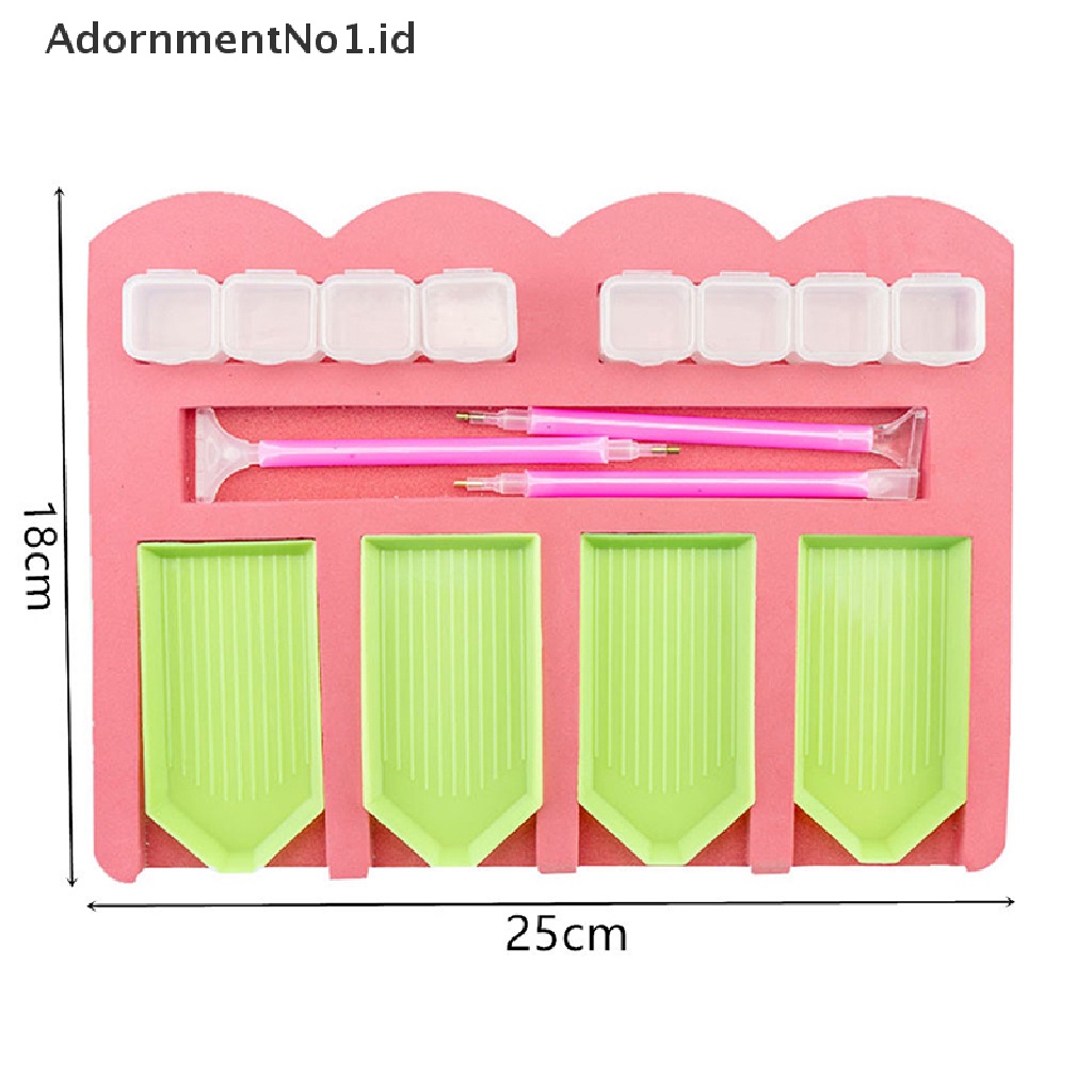 [AdornmentNo1] Diamond Paing Tray Organizer Multi Boat Holder Diamond Paing Kits Manik-Manik [ID]