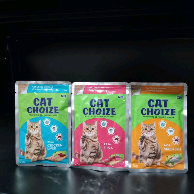 Cat Choize Sachet Adult All Variant 75gr | makanan basah kucing dewasa cat choize pouch
