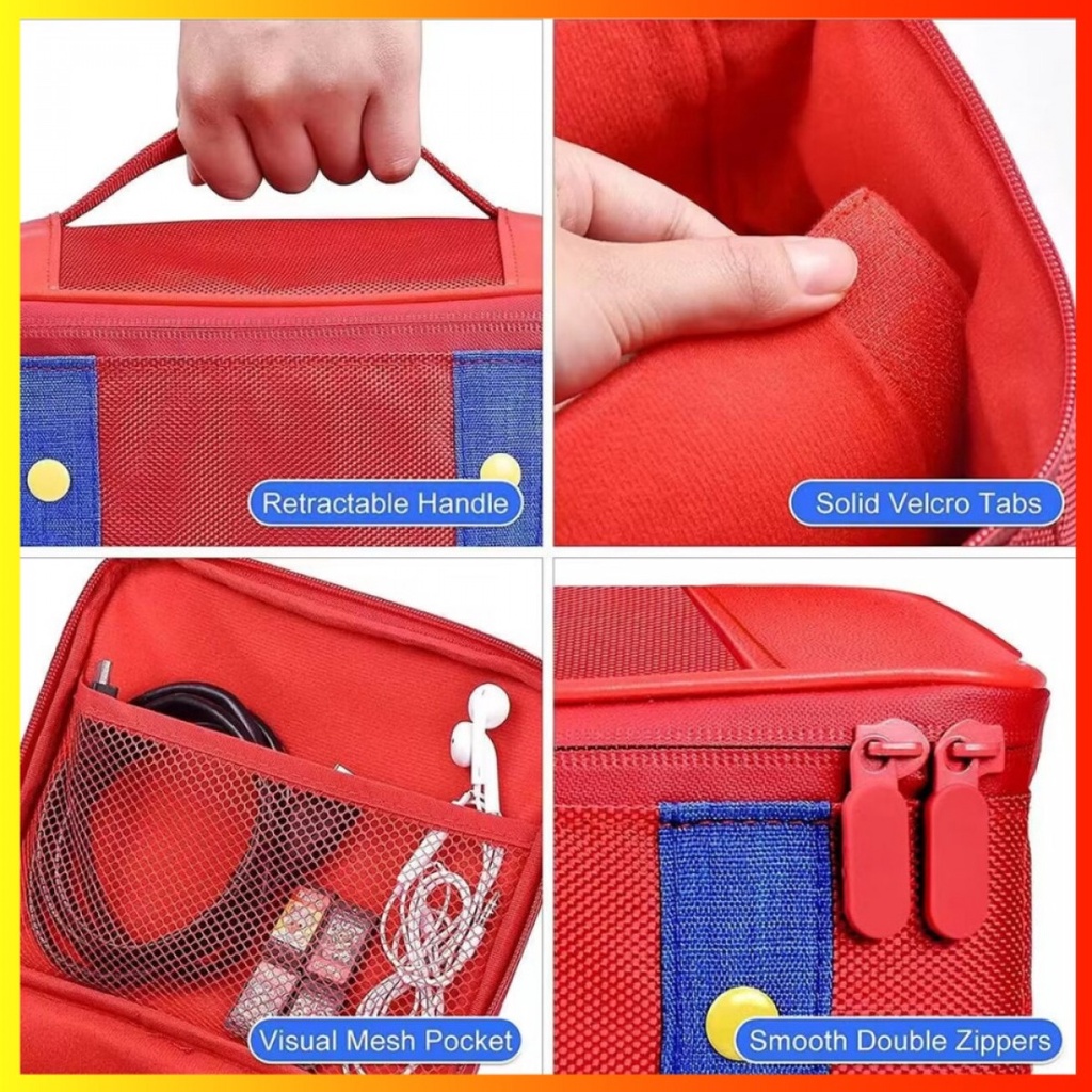 Mario Universal Tas Pouch Bag Case Storage Nintendo Switch OLED V1 V2
