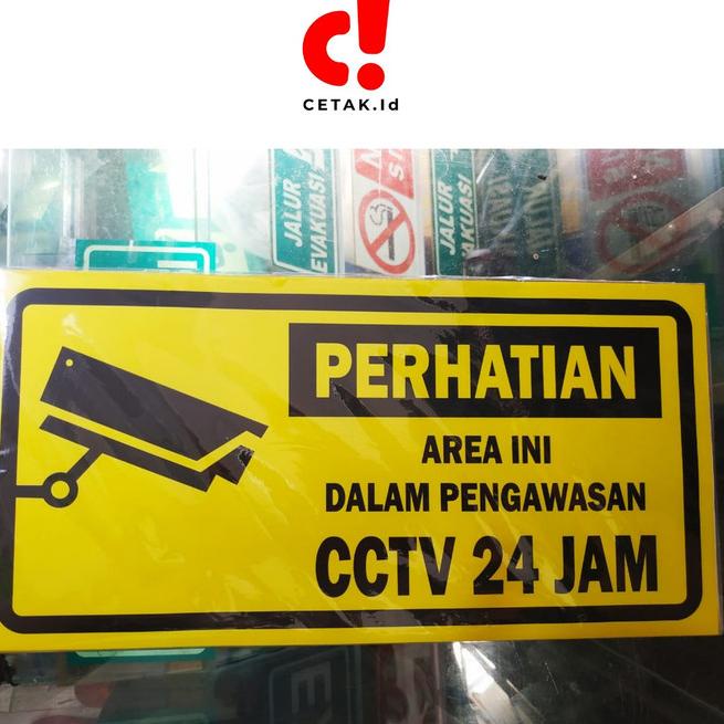 

trx8p3Od Rambu/Sign Area Pengawasan CCTV Acrylic 15*30cm Elegan