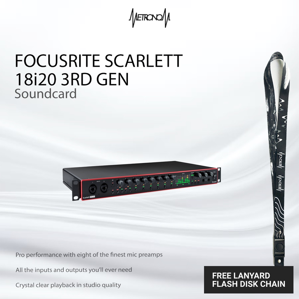Focusrite Scarlett 18i20 3rd Gen USB Audio Interface