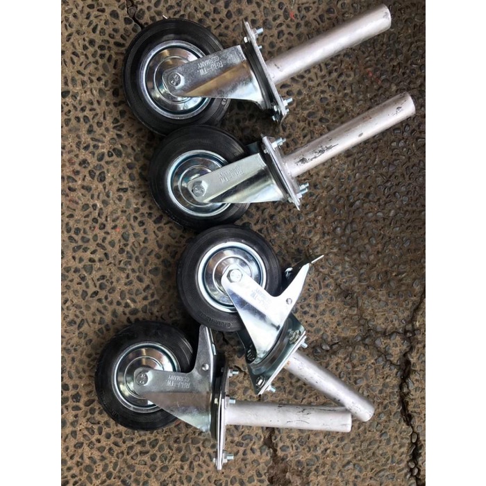 Roda steger scaffolding caster uk.6 inchi 1 set 4bh