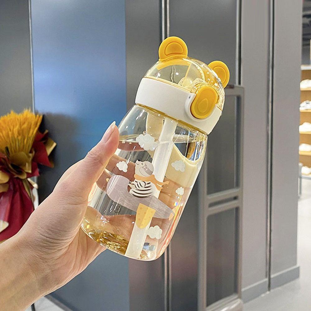 Botol Minum Anak Nanas Cangkir Kartun Lucu Dengan Sedotan Water Jugs Anti Bocor