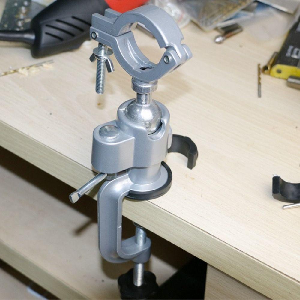 [Elegan] Stand Holder Bor Listrik Bracket Clamp Bench Tang Bor Bracket Bench Vise Bench Clamp Meja Putar Catok Rak Bor Listrik