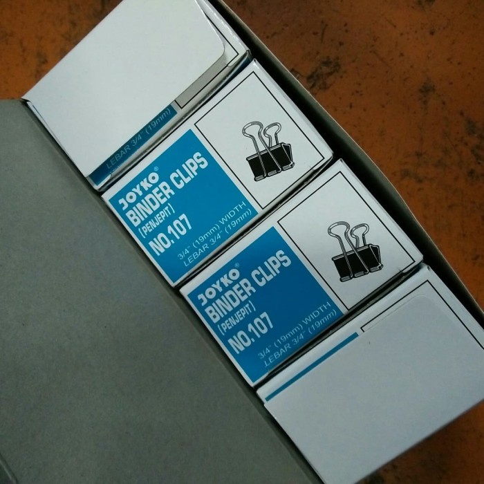 

Terlaris Binder Clips Joyko No 107 Isi 12 Kotak Kecil