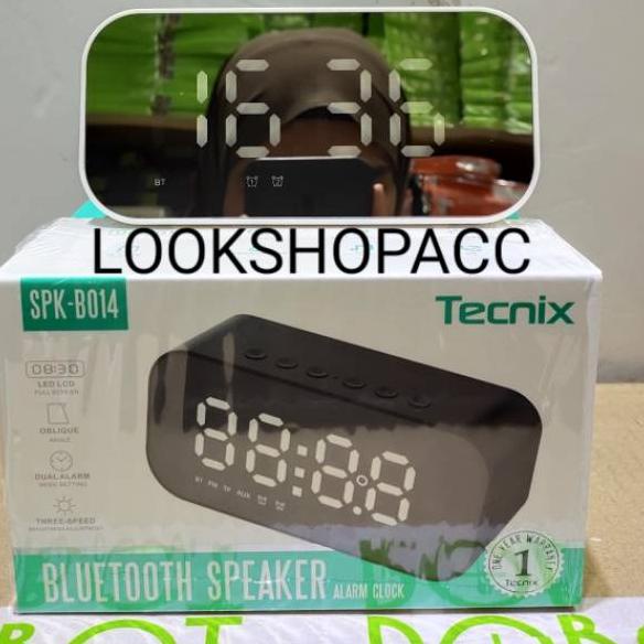♩ Speaker Bluetooth Tecnix SPK-B014 Wireless Clock Speaker Original Tecnix ➤
