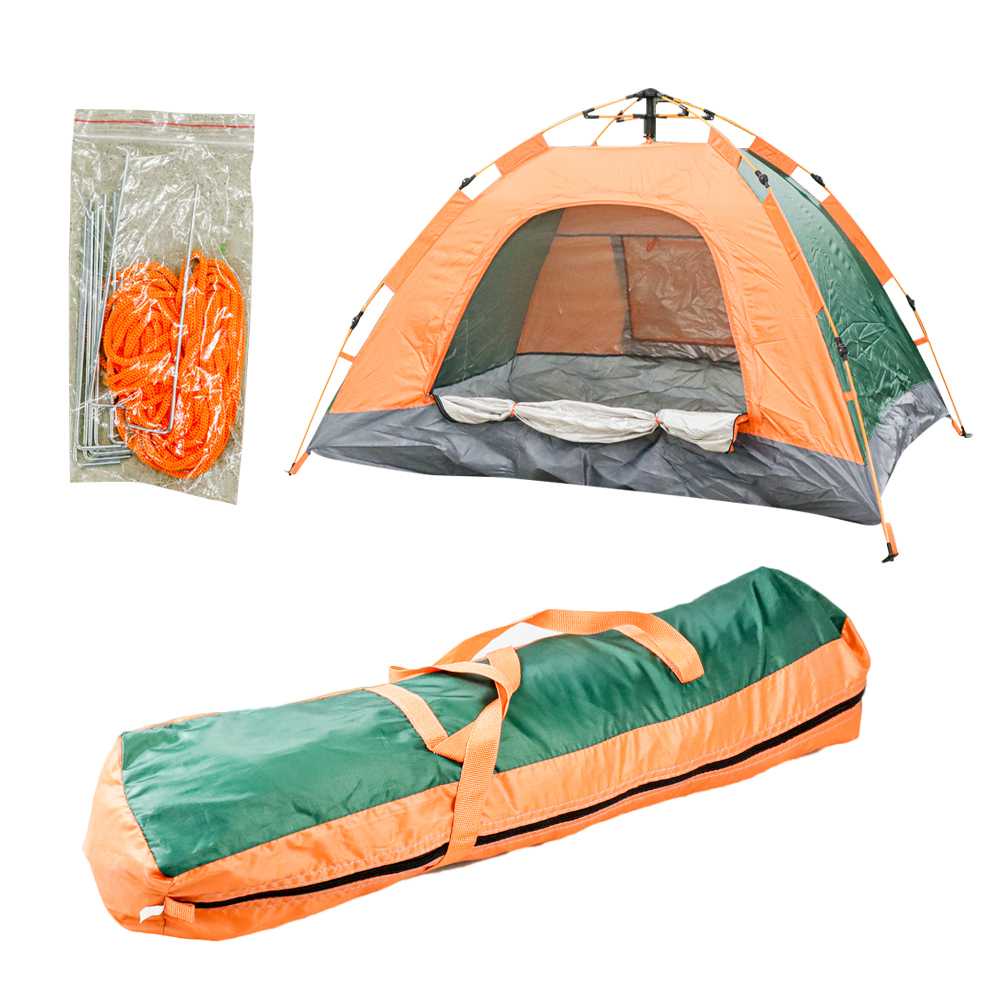 Tenda Camping Buka Otomatis Quick Open Waterproof Kapasitas 2-3 Orang