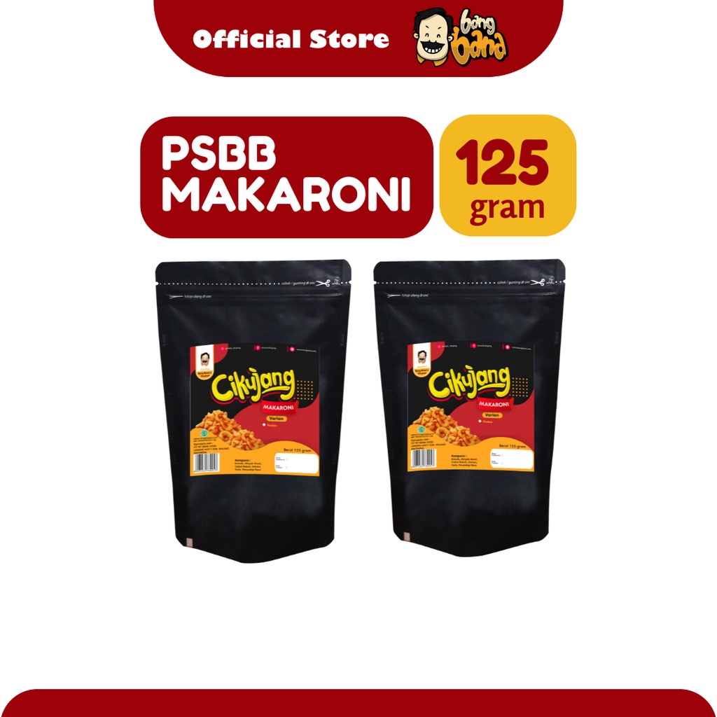 

Makaroni / Macaroni Bantet Pedas Cikujang - Kemasan Pouch 125 Gram