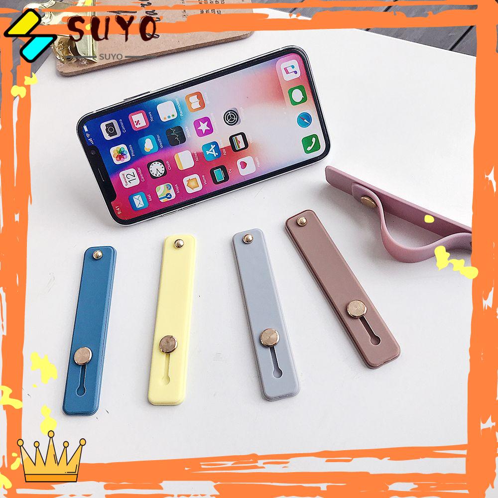 Suyo Phone Holder Candy Color Hand Band Silikon Pegangan Berdiri