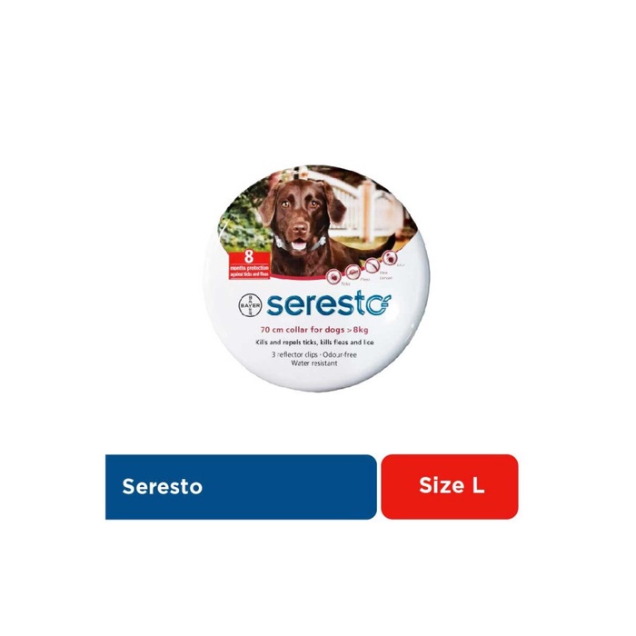 Terlaris Seresto Dog Up 8 Kg 70 Cm Kalung Anti Kutu Perlindungan Hingga 8Bln