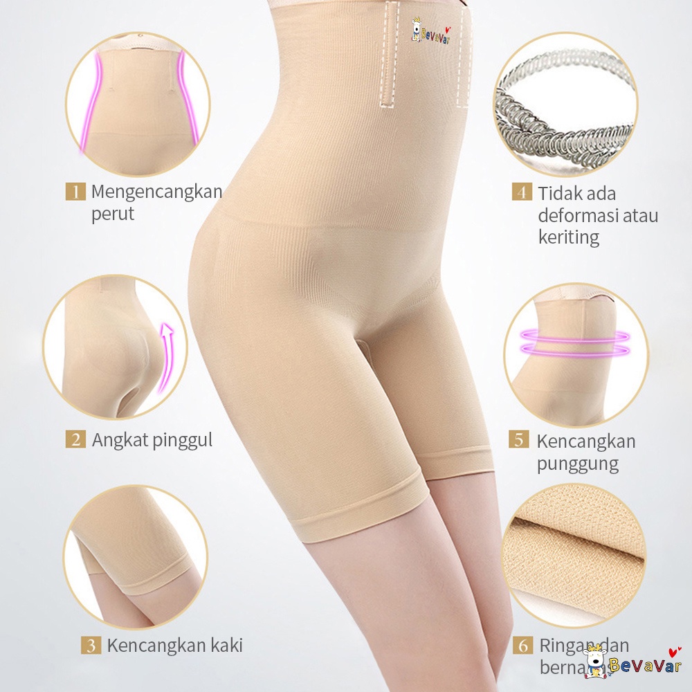 BEVAVAR Korset Celana Pelangsing Perut corset pelangsing perut Body Shaper Slimming Pants