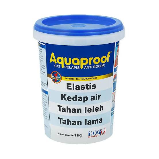 AQUAPROOF 1KG WARNA ABU-ABU CAT TEMBOK ABU - ABU 1KG CAT AQUAPROOF 1KG ABU-ABU
