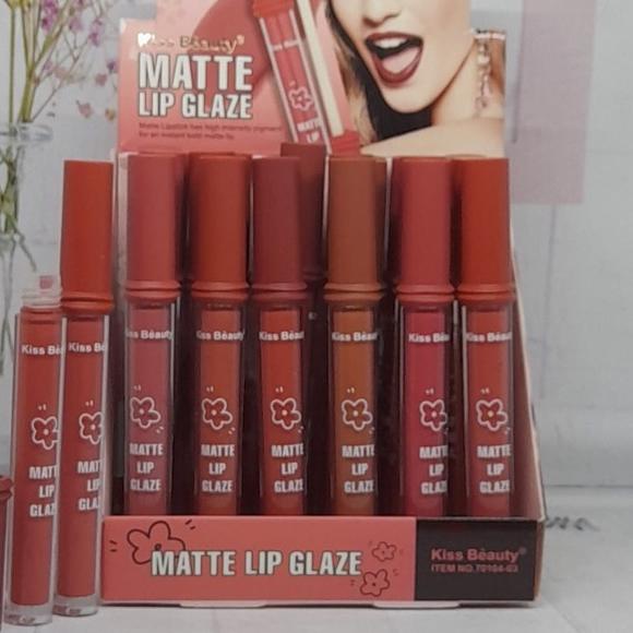 ➮ [LUSINAN] LIPGLOSS KISS BEAUTY VELVET RAINBOW COLOR / HASAYA NUDE ♥