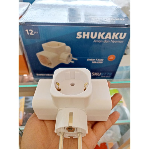 Steker T Arde Shukaku / Sambungan colokan jack Listrik / T colokan Listrik
