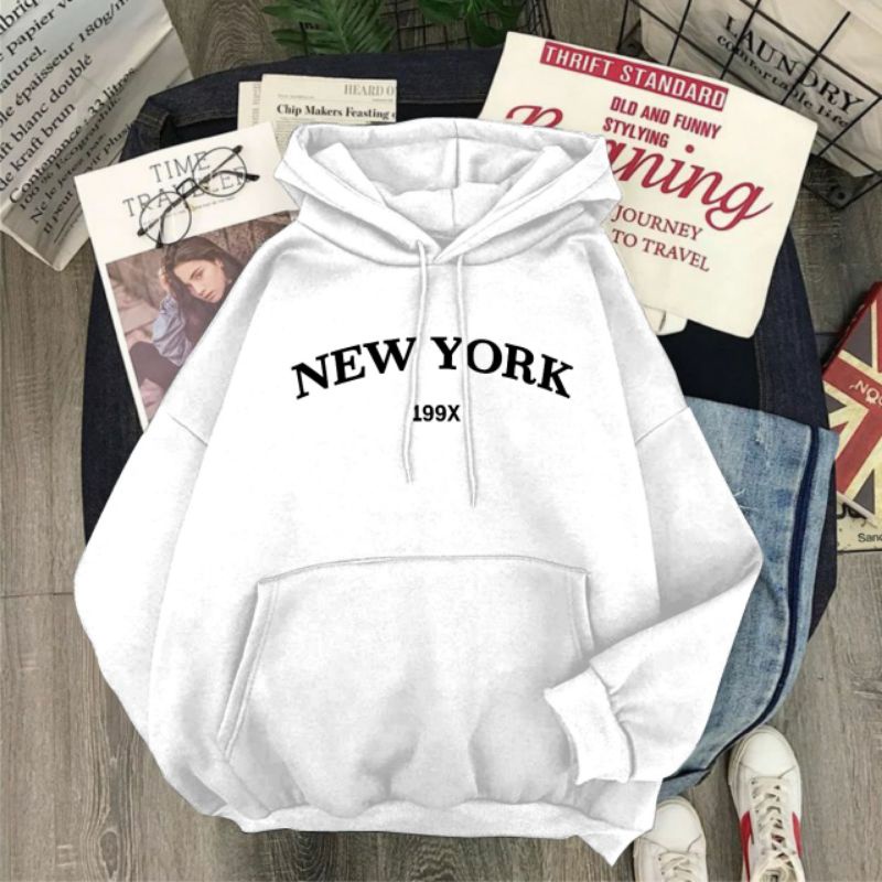 SWEATER HOODIE FLECE NEW YORK