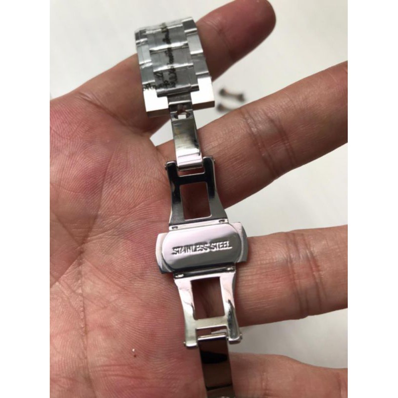 TALI RANTAI JAM TANGAN BUAT SEMUA MERK JAM DAPAT 2PC END LINK STENLES SOLID Strap berkualitas