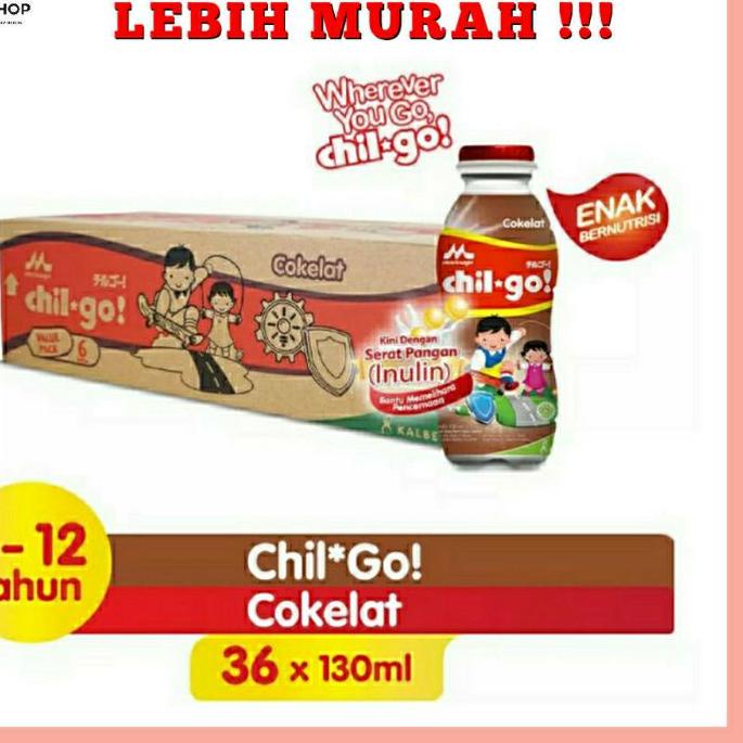 

TERLARIS Morinaga Chil Go / Chilgo Milk 130ml Karton (36 Morinaga Chil go UHT 130ml karton serbuuu !