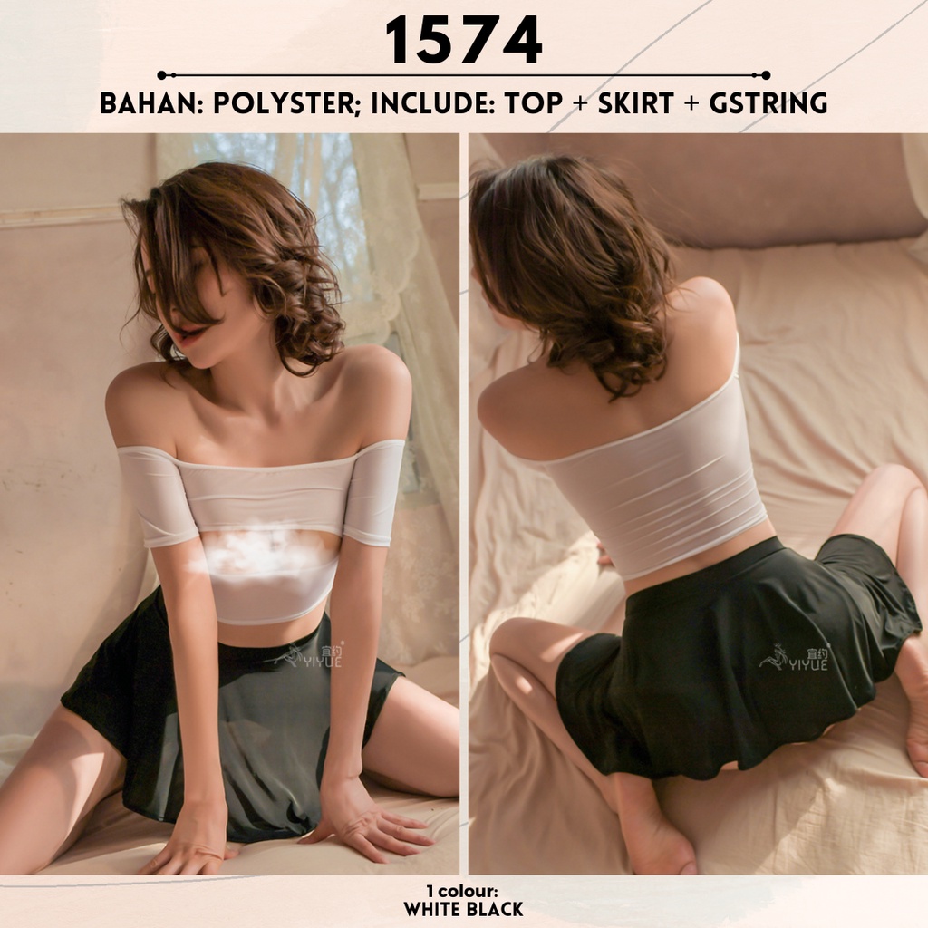 BL1574 BL1575 Pakaian Sekretaris Lingerie Costume Secretary with Skirt - Lingerie by Sexy Kisser