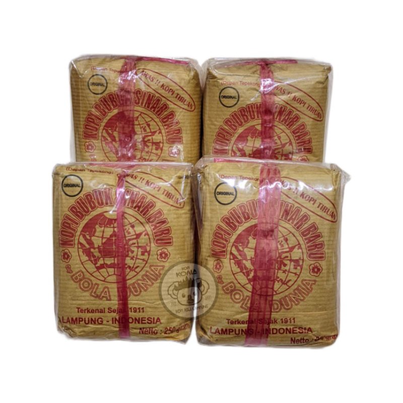 Kopi Bubuk Kasar Sinar Baru Cap Bola Dunia Asli Lampung 1 Kg