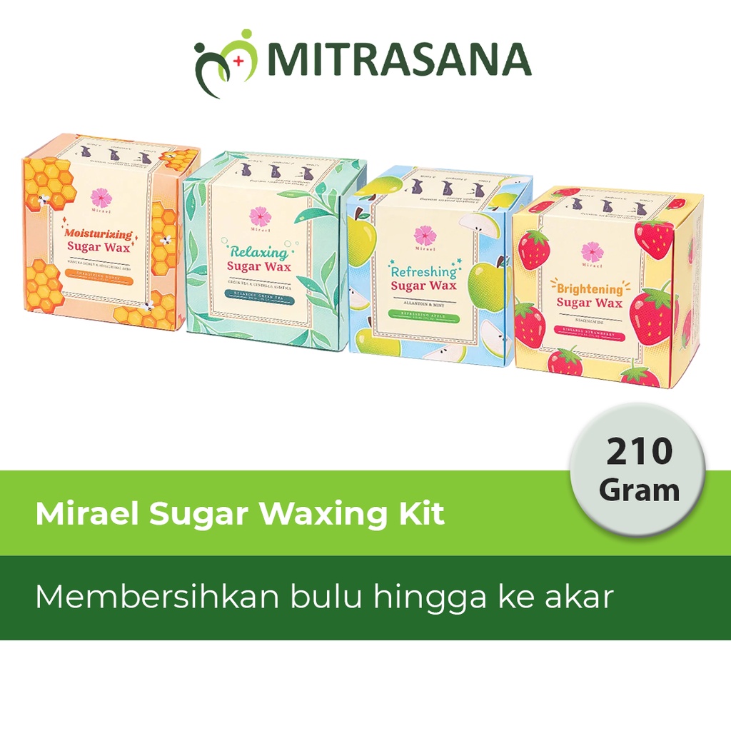 Mirael sugar waxing kit 210gr Honey/Strawberry /Green Tea /Apple