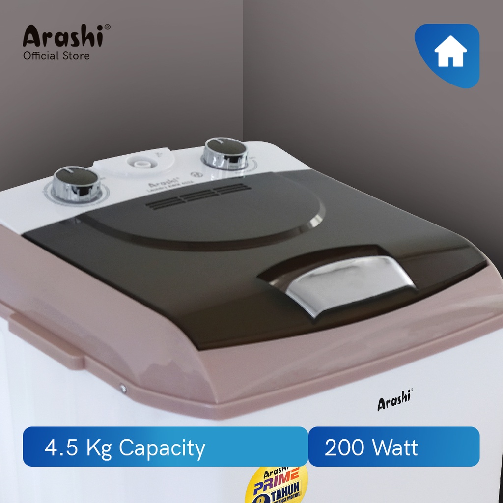 Arashi Mesin Cuci 1 Tabung Otomatis - AWM 452A - KHUSUS GOJEK GRAB INSTAN