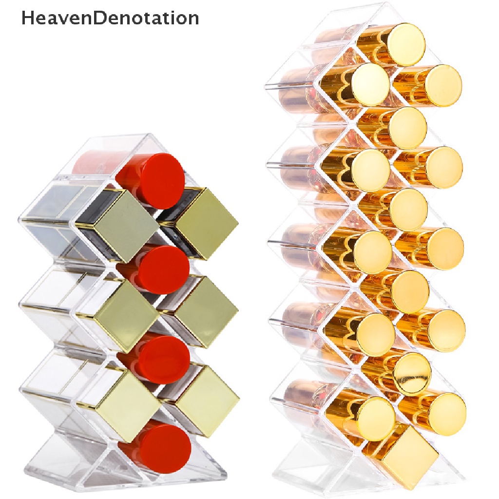 [HeavenDenotation] 10 /16 /28 Grids Kosmetik Bibir Kotak Perhiasan Case Lip Storage Box Case HDV