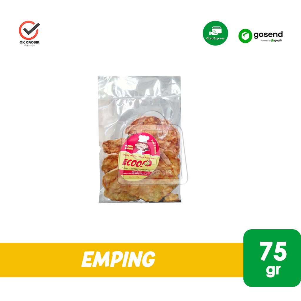

Emping Blinjo ECOO / Emping Melinjo Udang Rujak Manis 75g (KHUSUS INSTANT)