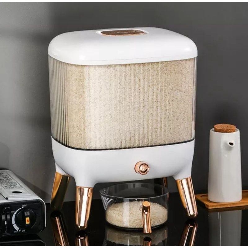 Tempat beras/Tong beras/wadah beras/rice box/rice storage/wadah beras eastetic