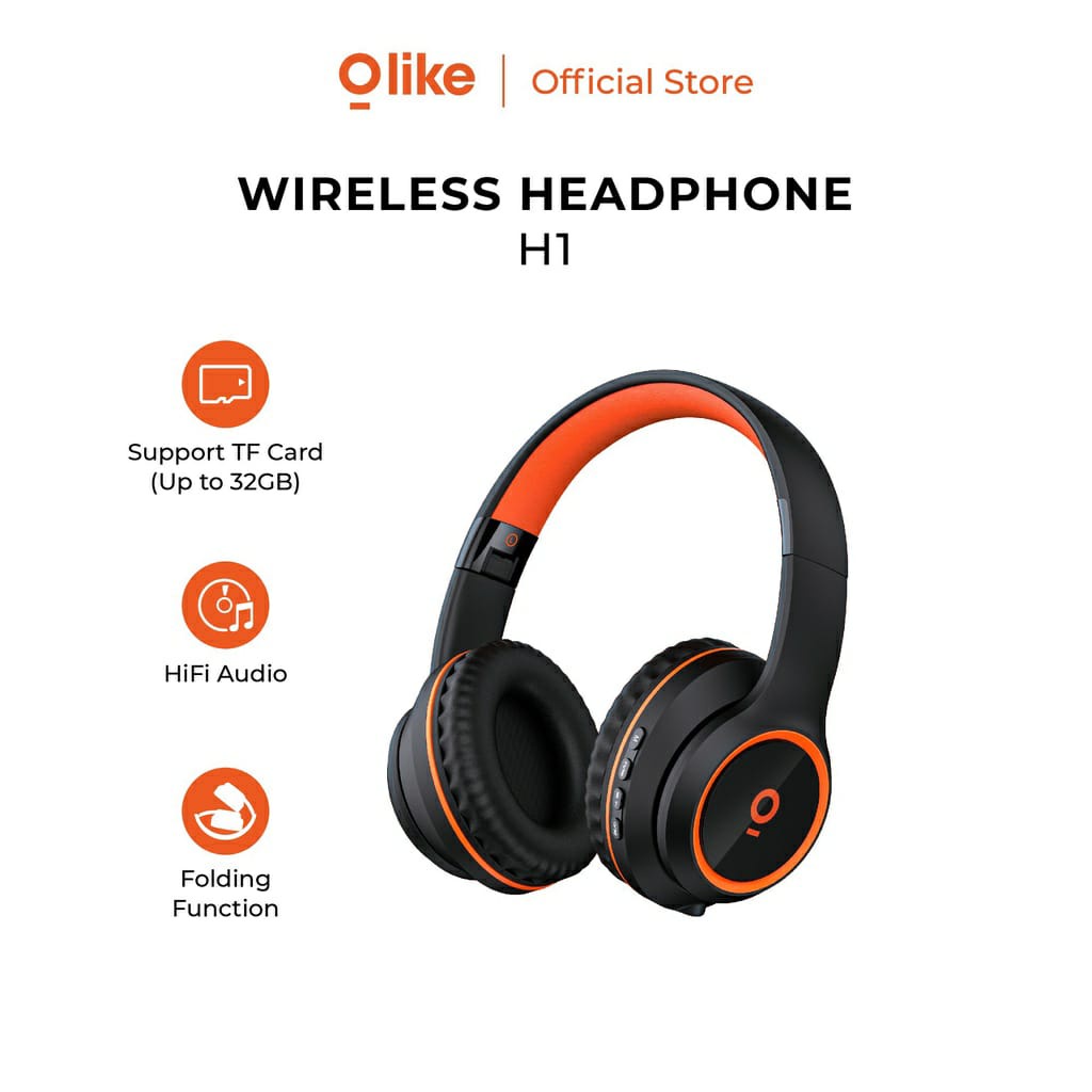 OLIKE Gaming Wireless Headset H1 On-ear With Mic Purebass Headphone