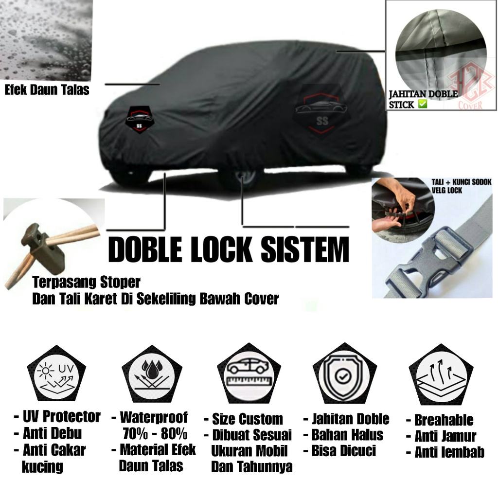 Cover Mobil Wuling Almaz, Cover Wuling Cortez, Sarung Mobil, Selimut Mobil, Bahan Polyester Premium