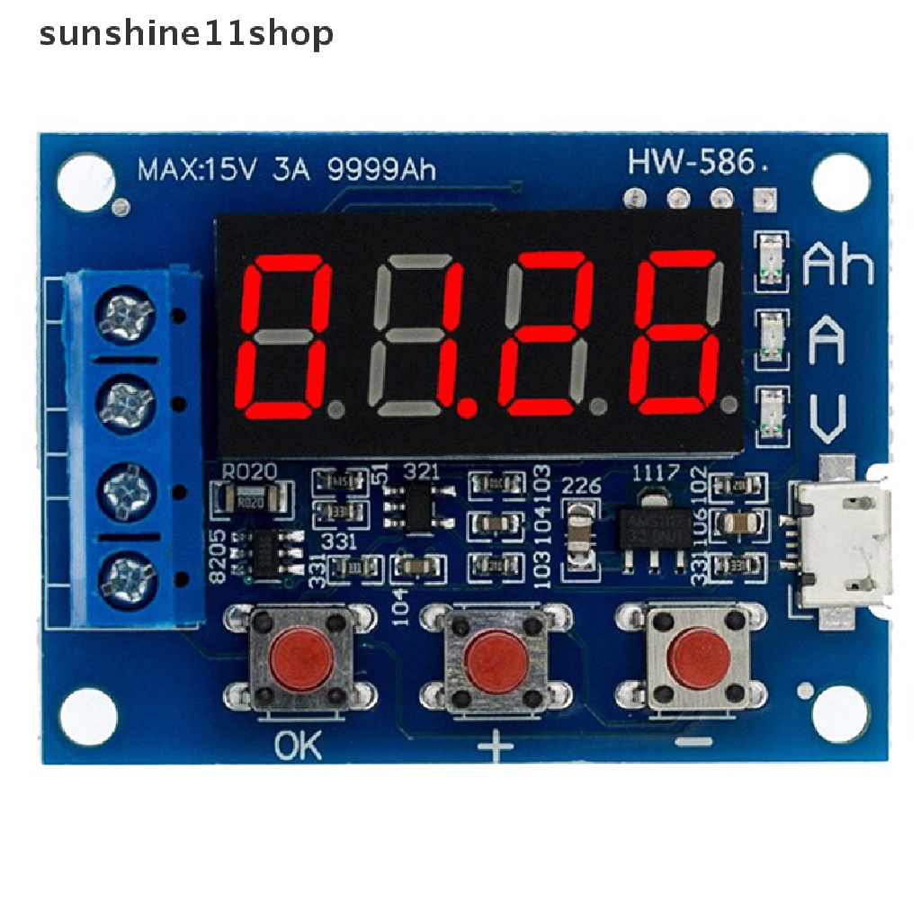 Sho ZB2L3 Tester LED Digital Display 18650batium Lead-Acid Capacity Tester Board Module Modul Papan Tester Kapasitas N