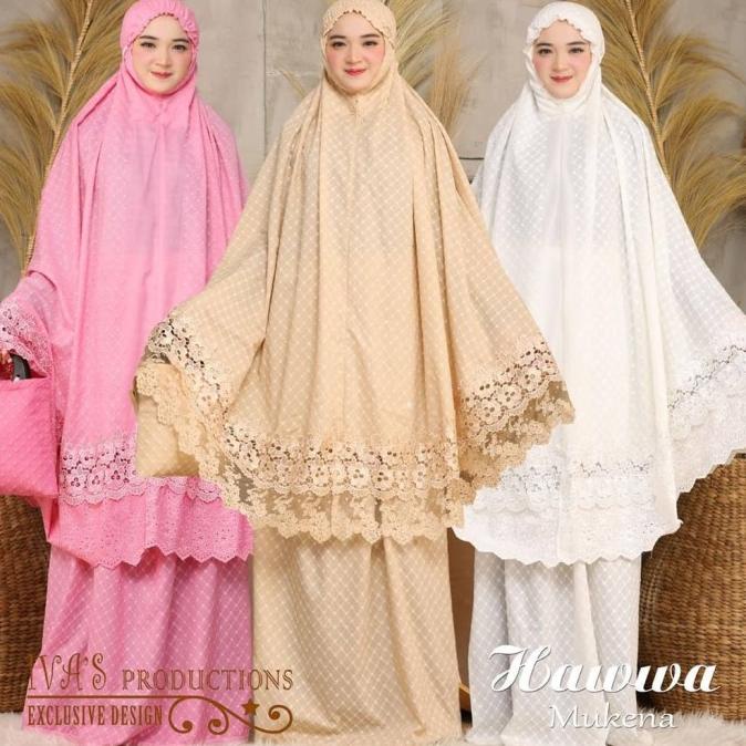 MUKENA TERBARU MUKENA KATUN PARIS BENTOL / MUKENA DEWASA /MUKENA HAWA