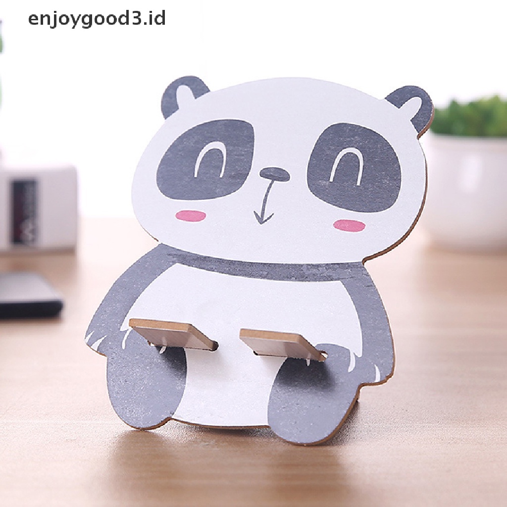 [Rready Stock] 1Pc Lucu Kartun Panda Kucing Meja Holder Universal Ponsel Pintar Phone Holder Lovely Tablet Stand (ID)