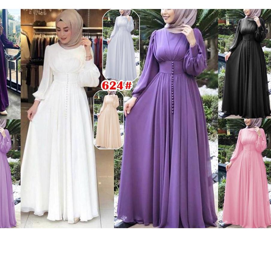 ➮ 624# longdress fashion muslim terbaru // dress muslim//BAJU MUSLIM TERBARU ☟