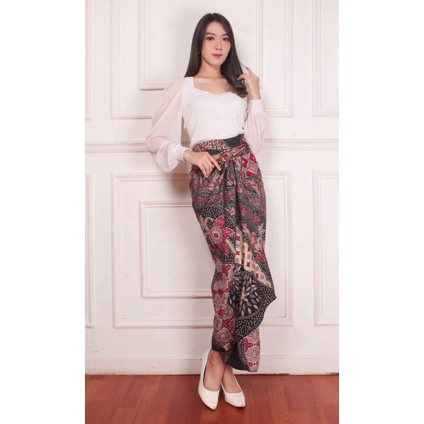 Rok Lilit Floral Original / Rok Kebaya / Bawahan Kebaya / Rok Batik / Bawahan Batik / Rok Wisuda / Rok Kondangan / Kain Lilit Batik / Batik