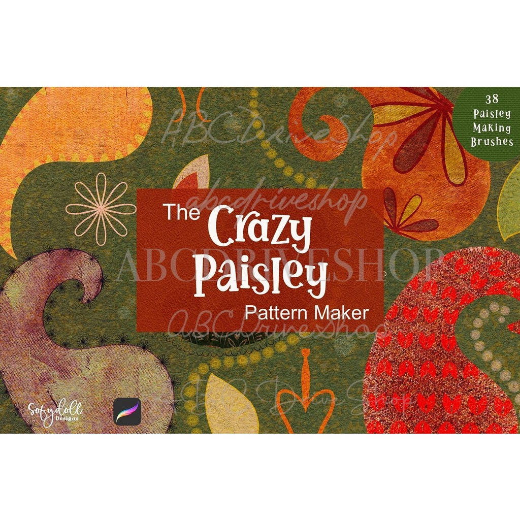 Procreate Brush - Crazy Paisley Pattern Maker