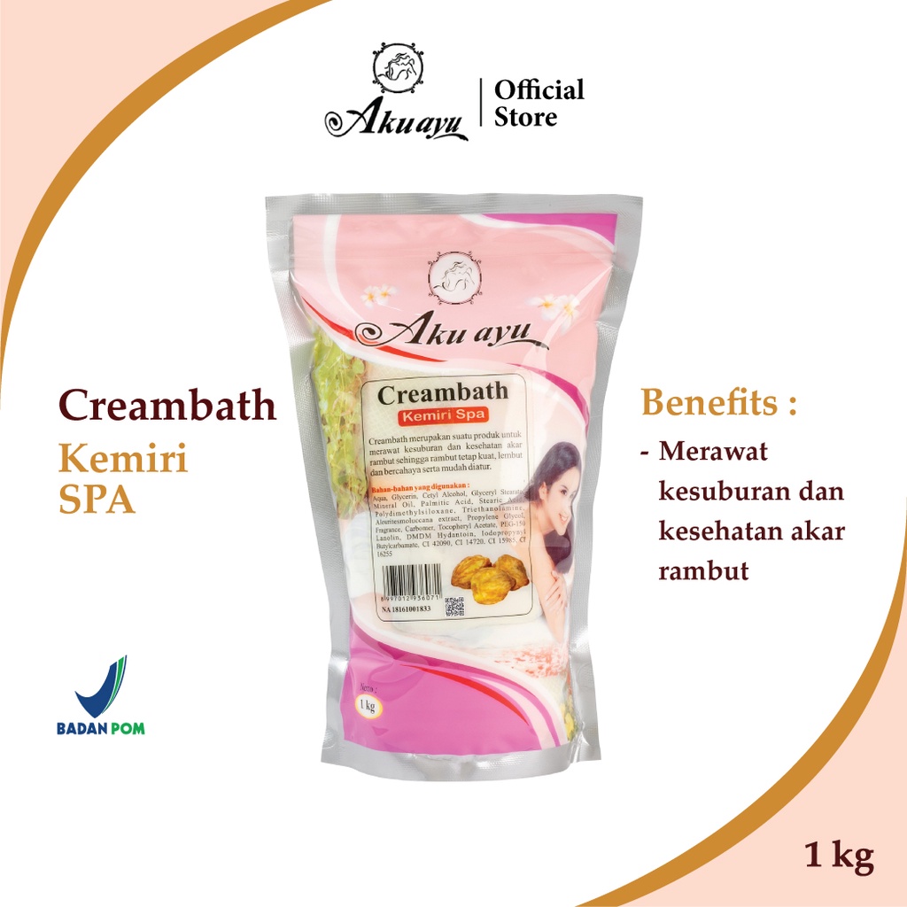 Aku Ayu Creambath Kemiri Spa 1kg