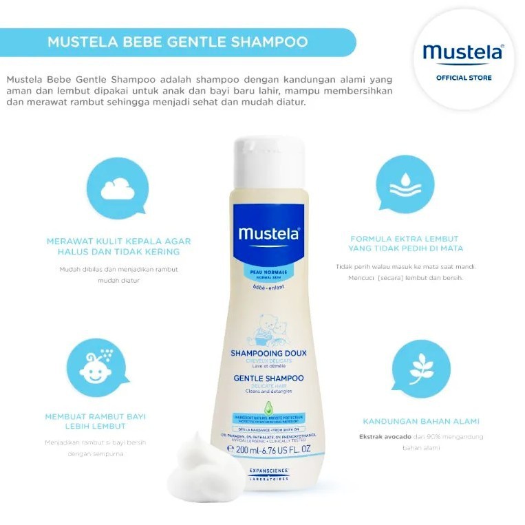 Mustela Bebe gentle Shampoo 200 ml