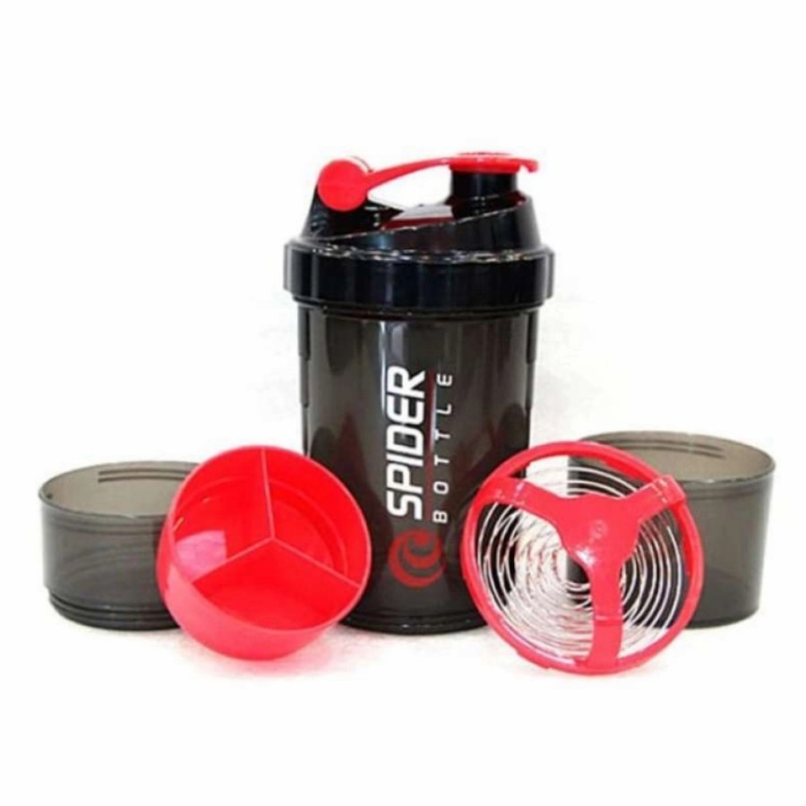 Botol Minum Shake Smart Spider 3in1 Botol Gym 500Ml