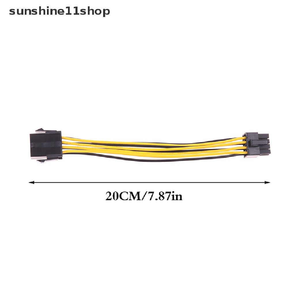 Sho Adapter PCI-E CPU EPS 8pin Ke Dual 8P Power Splitter Kabel Kartu Graphics N