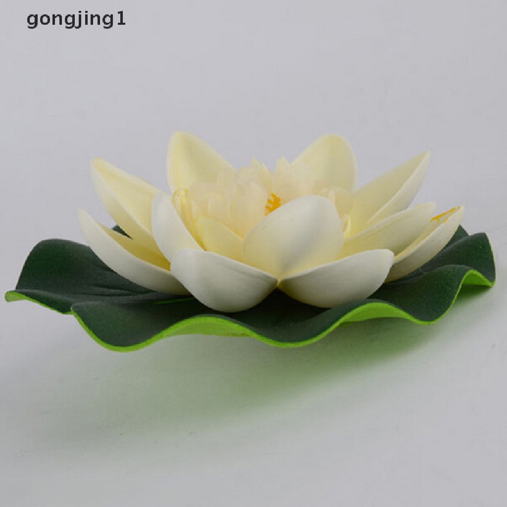 GGG Hotsale DIY Artificial Water Lotus Floag Flower Fish SPA Pool Plant Deco ID